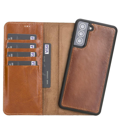 Samsung Galaxy S21 Plus Leather Wallet Case Detachable RFID – Magic Mizuri Leather