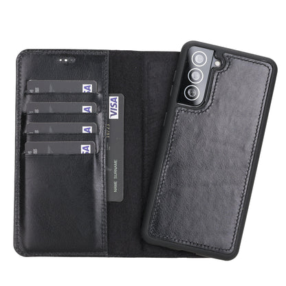 Samsung Galaxy S21 Leather Wallet Case Detachable RFID – Magic Mizuri Leather