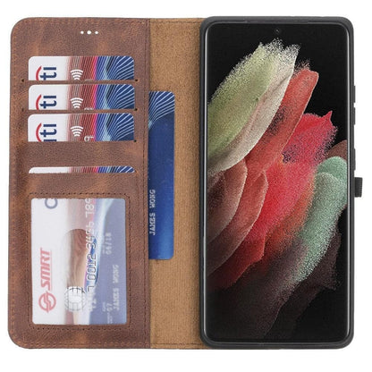 Samsung Galaxy S21 Leather Wallet Case Detachable RFID – Magic Mizuri Leather