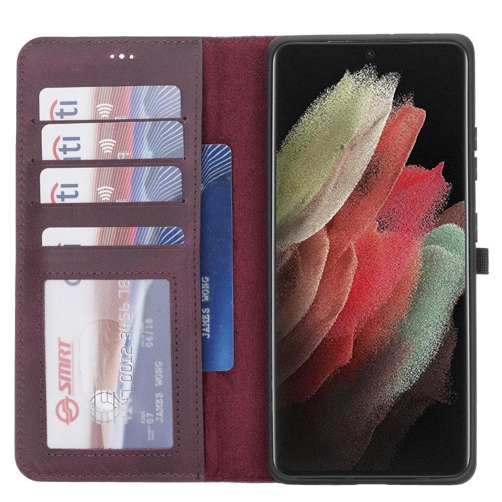 Samsung Galaxy S21 Plus Leather Wallet Case Detachable RFID – Magic Mizuri Leather