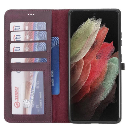 Samsung Galaxy S21 Plus Leather Wallet Case Detachable RFID – Magic Mizuri Leather