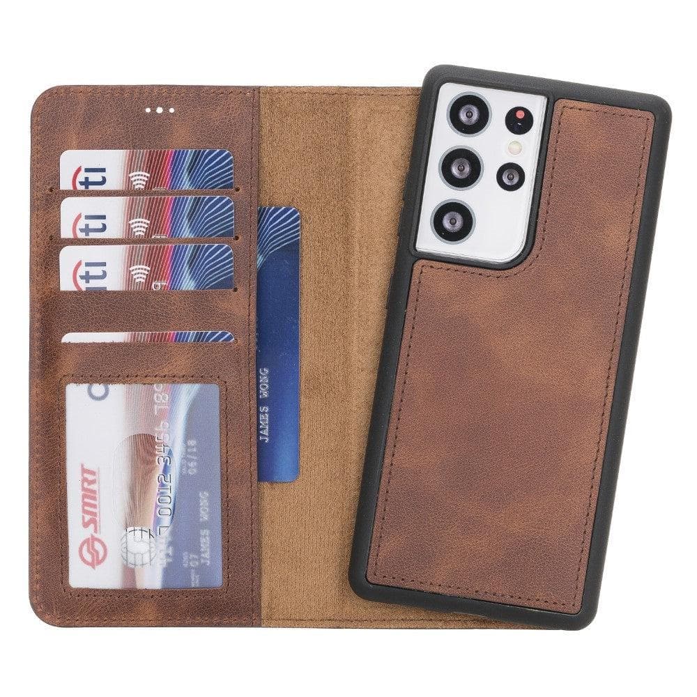 Samsung Galaxy S21 Leather Wallet Case Detachable RFID – Magic Mizuri Leather