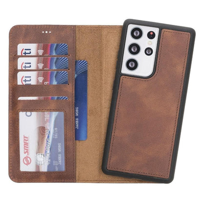 Samsung Galaxy S21 Leather Wallet Case Detachable RFID – Magic Mizuri Leather