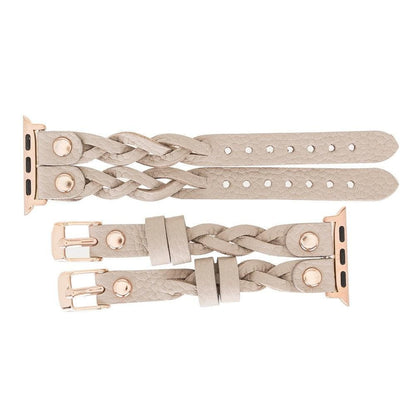 York Leather Apple Watch Double Band Mizuri Leather