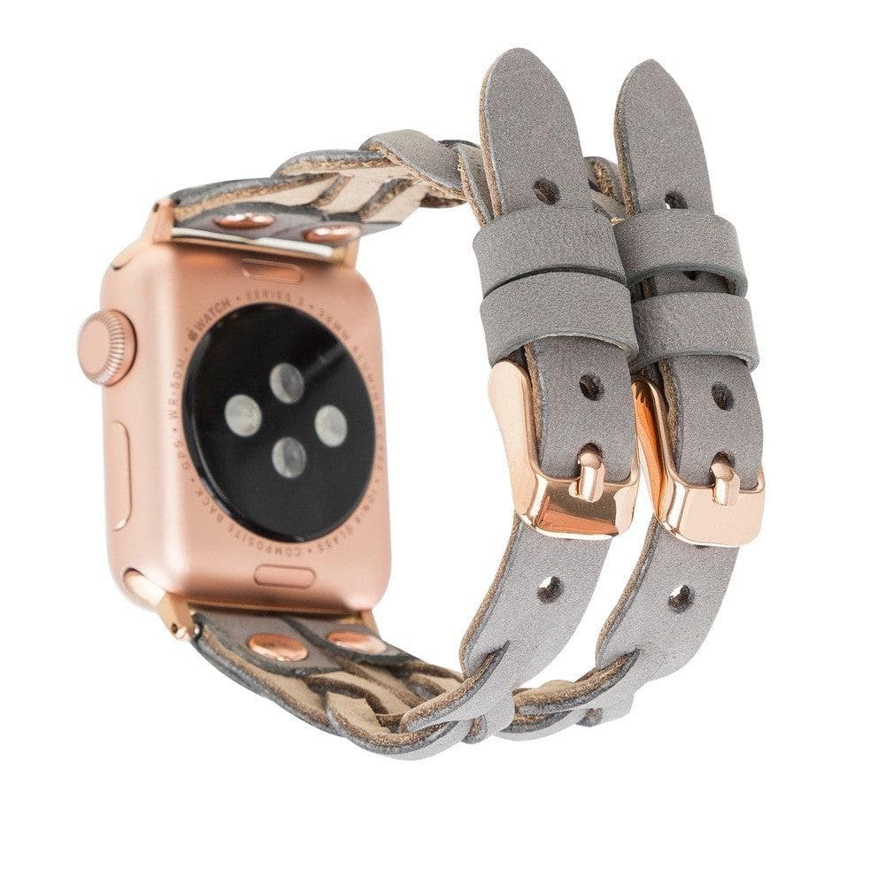 York Leather Apple Watch Double Band Mizuri Leather