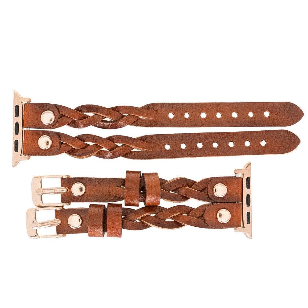 York Leather Apple Watch Double Band Mizuri Leather