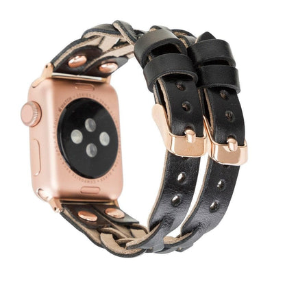 York Leather Apple Watch Double Band Mizuri Leather