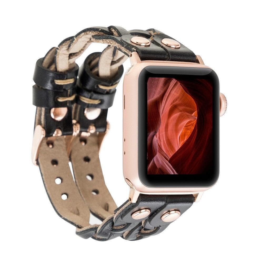 York Leather Apple Watch Double Band Mizuri Leather
