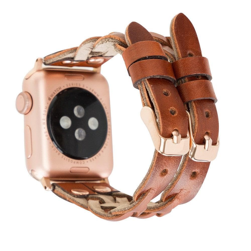York Leather Apple Watch Double Band Mizuri Leather