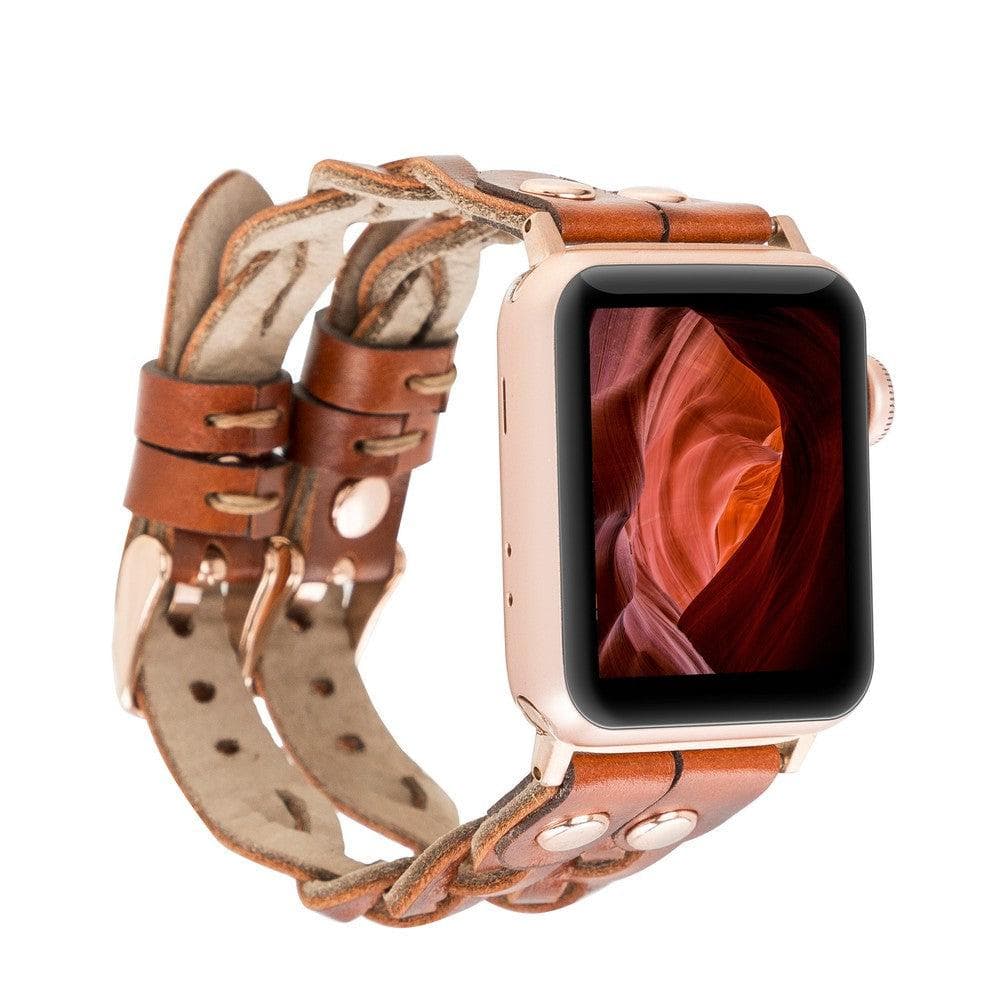 York Leather Apple Watch Double Band Mizuri Leather