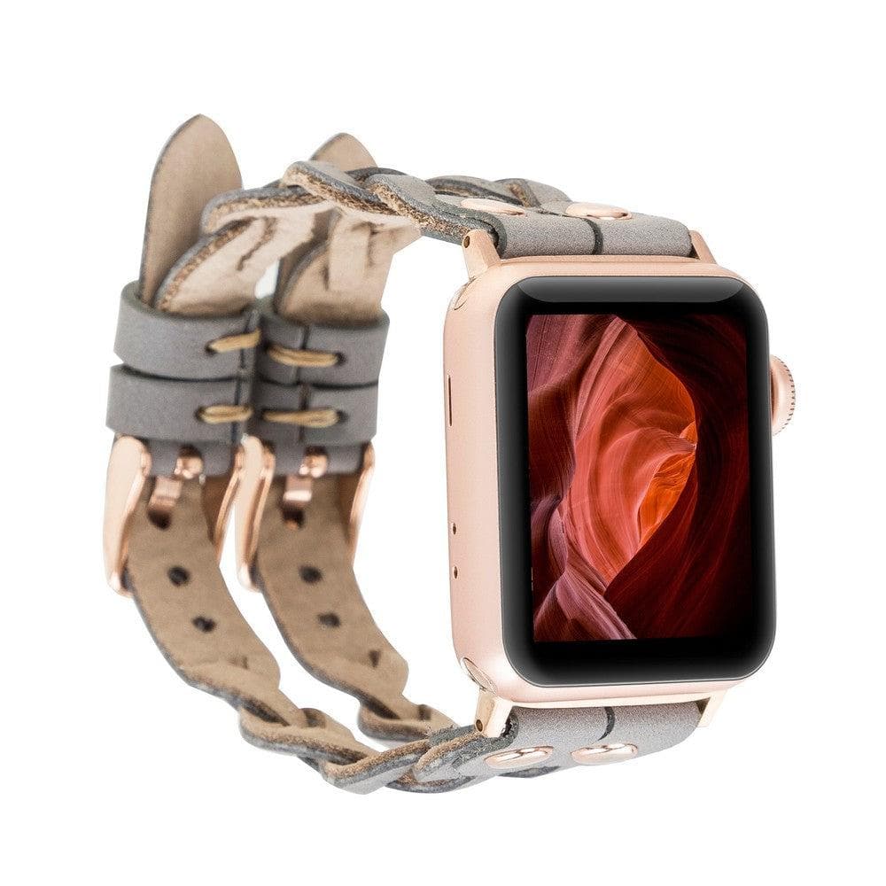 York Leather Apple Watch Double Band Mizuri Leather
