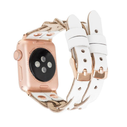 York Leather Apple Watch Double Band Mizuri Leather