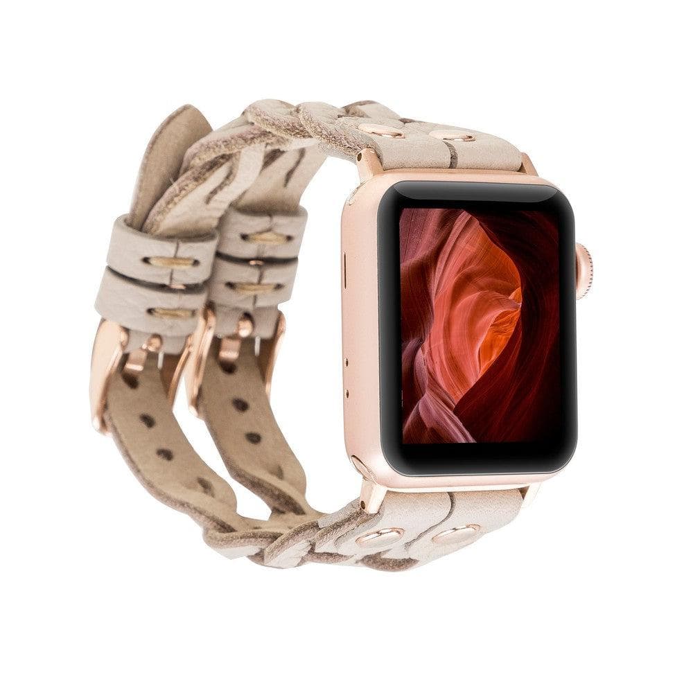 York Leather Apple Watch Double Band Mizuri Leather