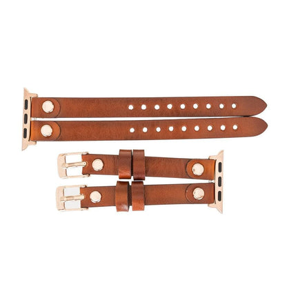 Ely Leather Apple Watch Double Band Mizuri Leather