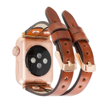 Ely Leather Apple Watch Double Band Mizuri Leather