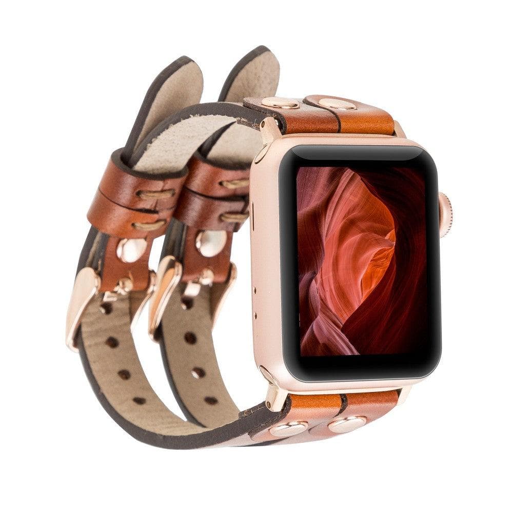 Ely Leather Apple Watch Double Band Mizuri Leather