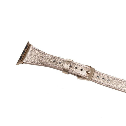 Quantum Slim Leather Double Tour Apple Watch Band Mizuri Leather