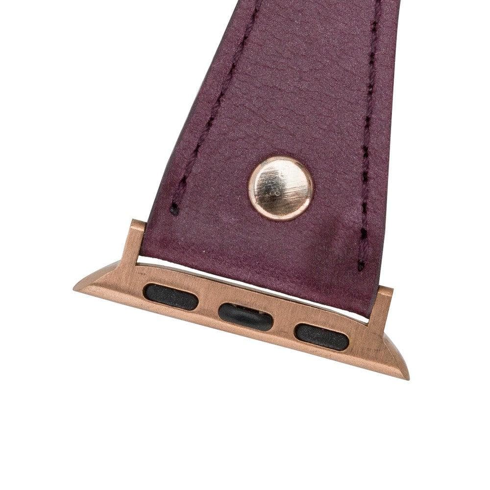 Slim Double Tour Apple Watch Leather Band Mizuri Leather