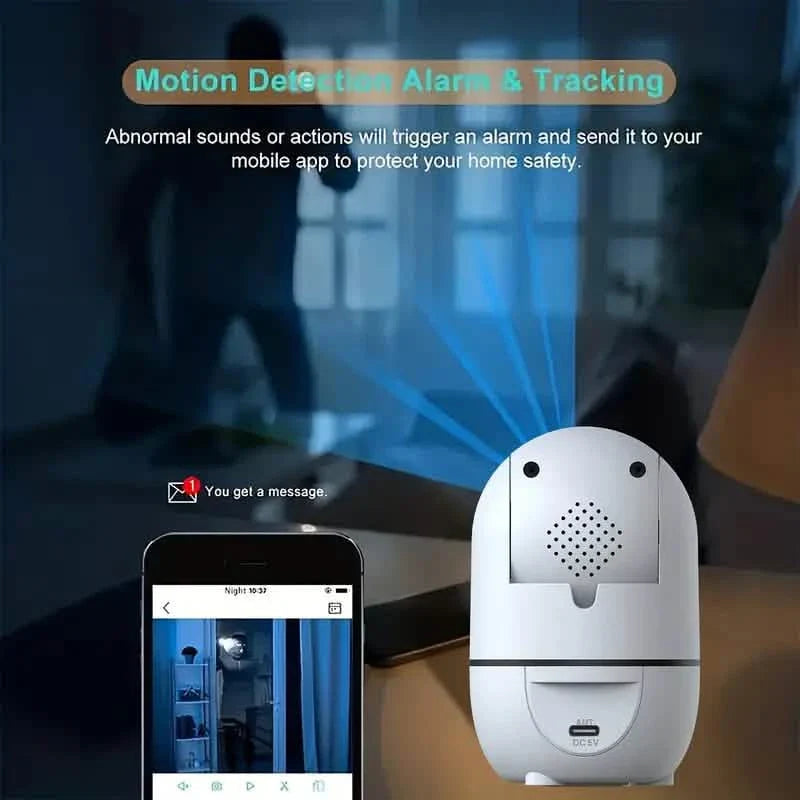 2-Pack: Wireless Security Cameras – 355° Rotation, Night Vision, Motion Detection, Two-Way Audio DailySale
