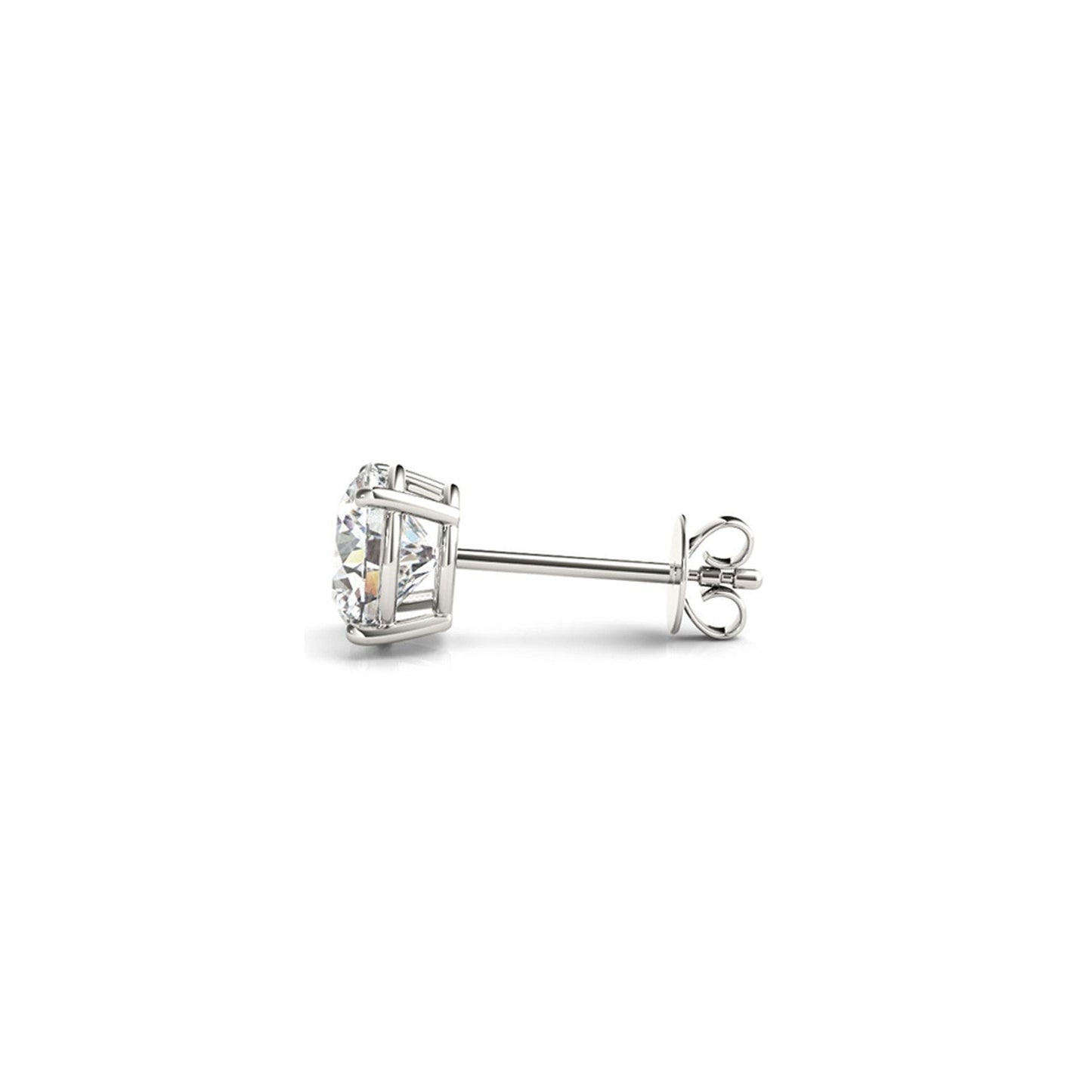 2 cttw Certified IGI Lab Grown Round Diamond Stud Earrings 14k White Gold (G/VS2) Bids.com