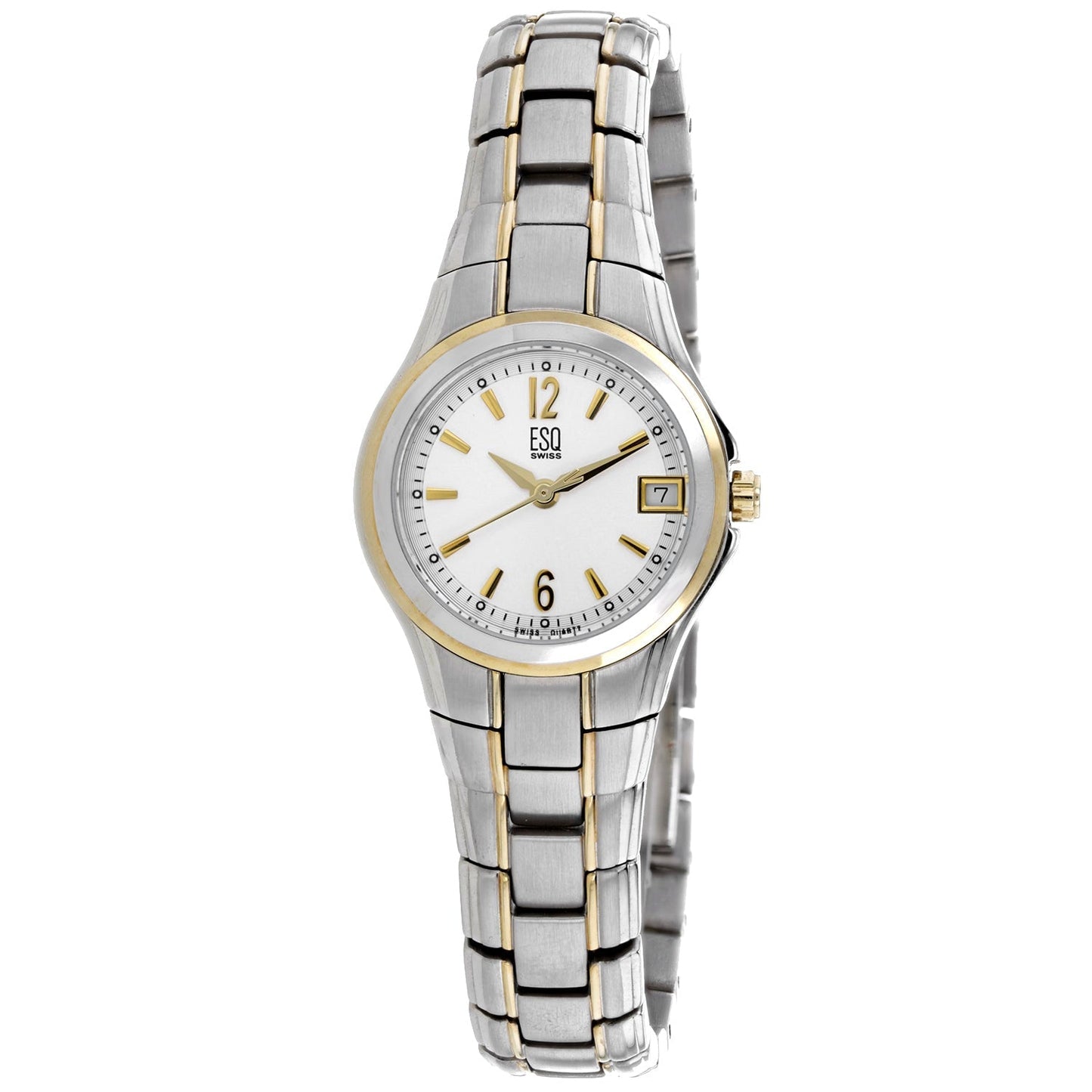 ESQ Men's Silver Dial Two Tone Stainless Steel Bids.com