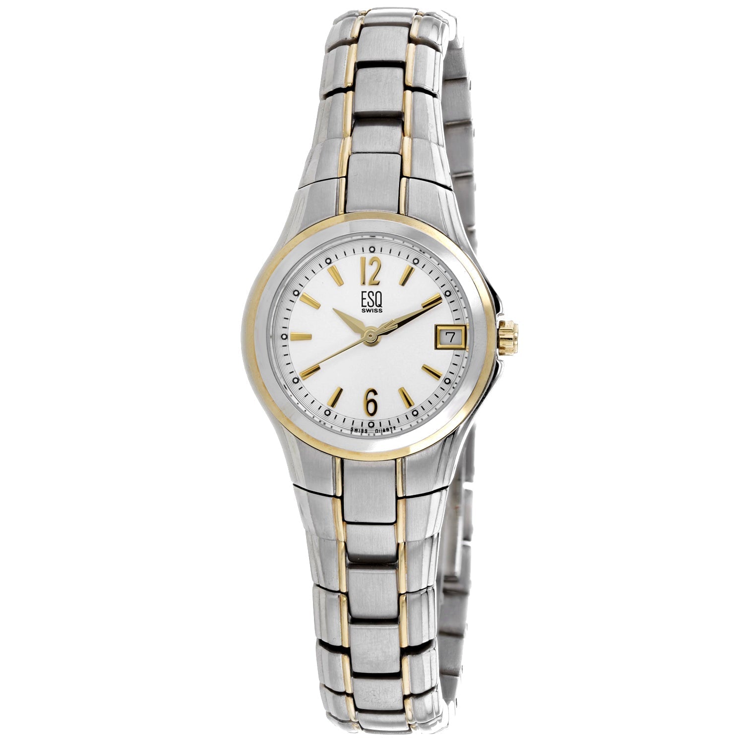 ESQ Men's Silver Dial Two Tone Stainless Steel Bids.com