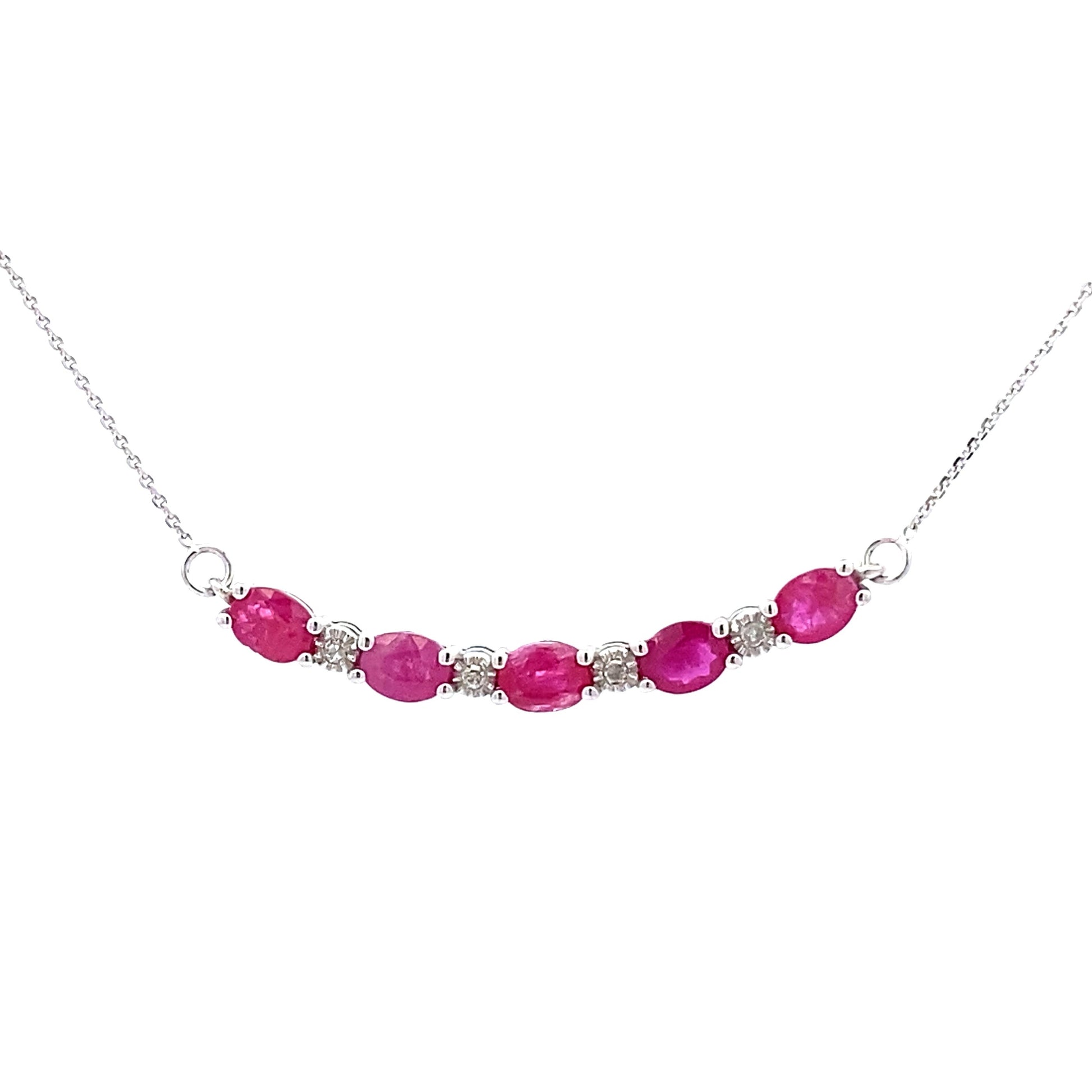 .73ct Ruby Diamond Fashion Pendants 10KT White Gold Bids.com