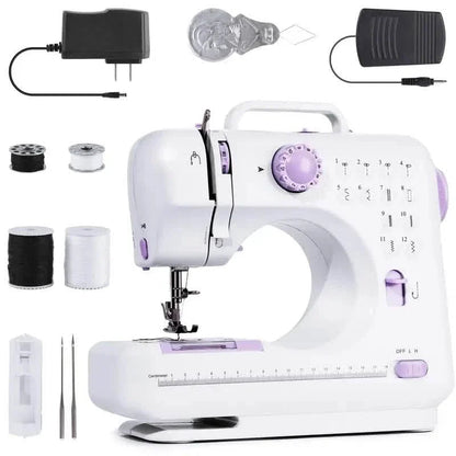 Pro Portable Electric Sewing Machine – 12 Stitches, Adjustable Speed, Multifunctional DailySale