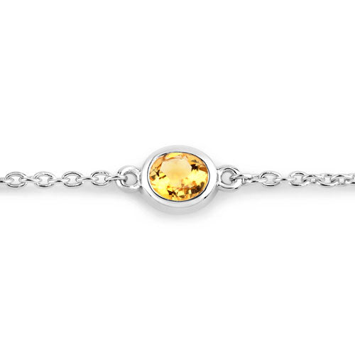 1.83 Carat Genuine Multi Stones .925 Sterling Silver Bracelet Bids.com