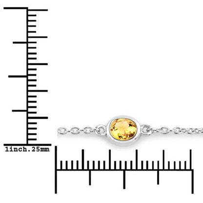 1.83 Carat Genuine Multi Stones .925 Sterling Silver Bracelet Bids.com