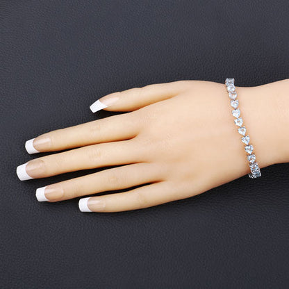 15.50 Carat Genuine Blue Topaz .925 Sterling Silver Bracelet Bids.com