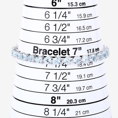 15.50 Carat Genuine Blue Topaz .925 Sterling Silver Bracelet Bids.com