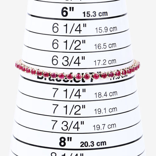 3.13 Carat Genuine Mozambique Ruby 14K Yellow Gold Bracelet Bids.com
