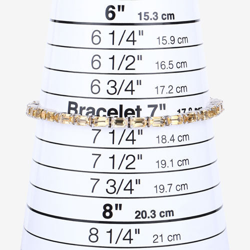 12.80 Carat Genuine Citrine .925 Sterling Silver Bracelet Bids.com