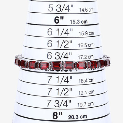 27.60 Carat Genuine Garnet .925 Sterling Silver Bracelet Bids.com