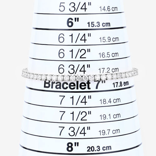 5.10 Carat Lab Grown Diamond 14K White Gold Bracelet Bids.com