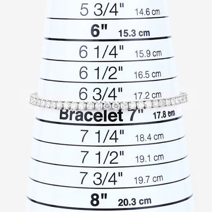 5.10 Carat Lab Grown Diamond 14K White Gold Bracelet Bids.com