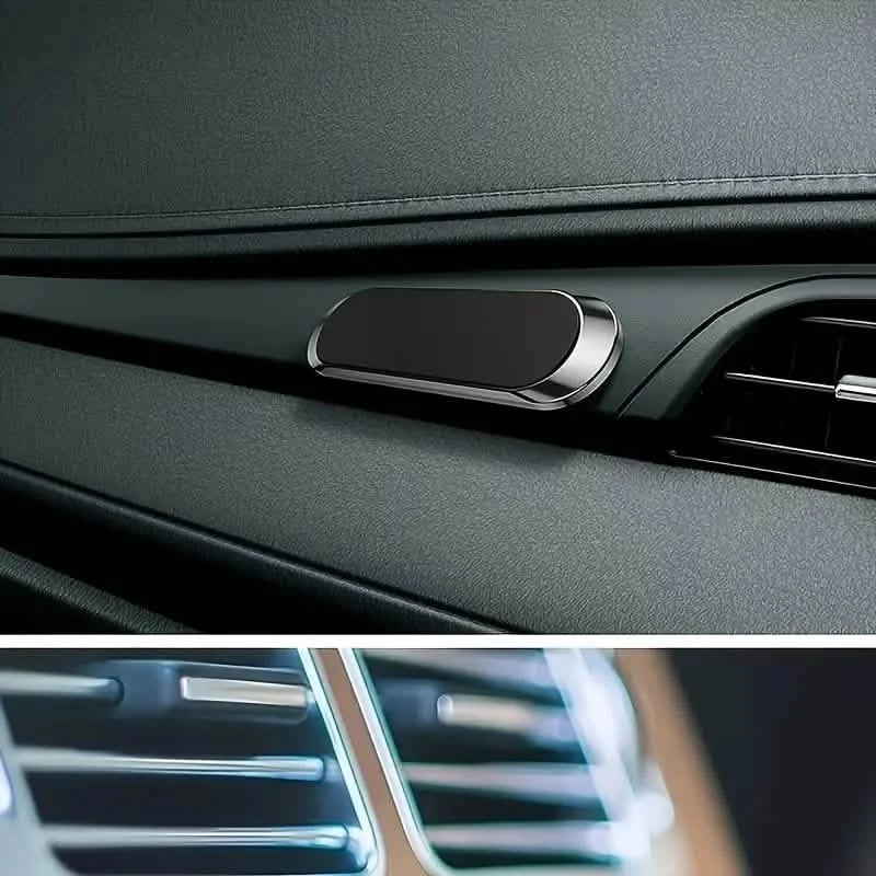2-Pack: Super Magnetic Car Phone Holder – Black, Compact & Secure Grip DailySale