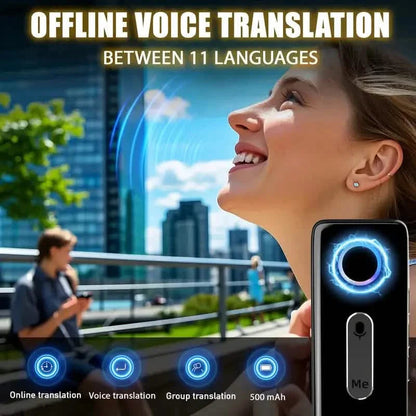 Compact Language Translator – 136 Languages, Two-Way Voice, Portable DailySale