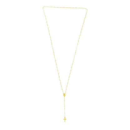 14k Yellow Gold Rosary Necklace Bids.com