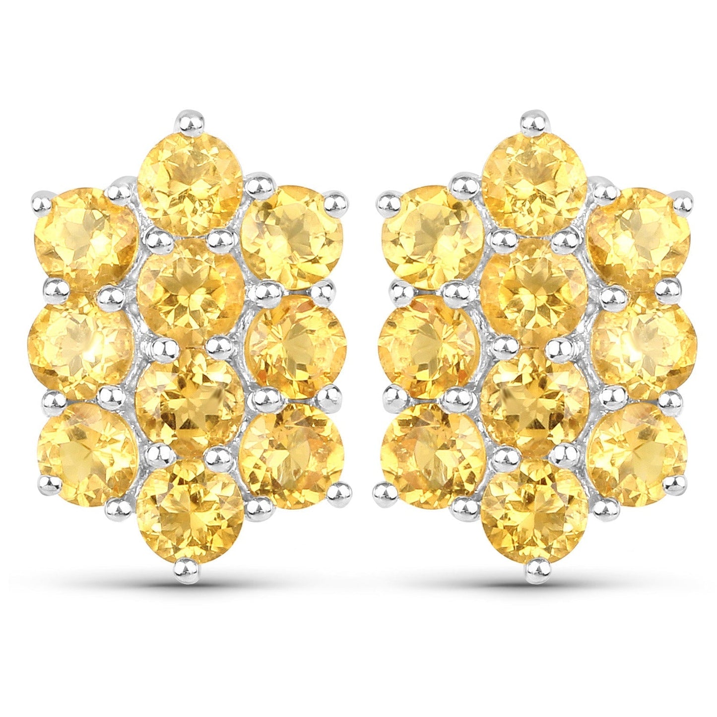 6.60 Carat Genuine Citrine .925 Sterling Silver 3 Piece Jewelry Set (Ring, Earrings, and Pendant w/ Chain) Bids.com
