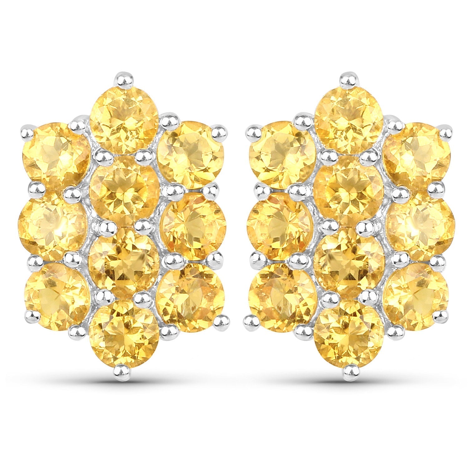 6.60 Carat Genuine Citrine .925 Sterling Silver 3 Piece Jewelry Set (Ring, Earrings, and Pendant w/ Chain) Bids.com