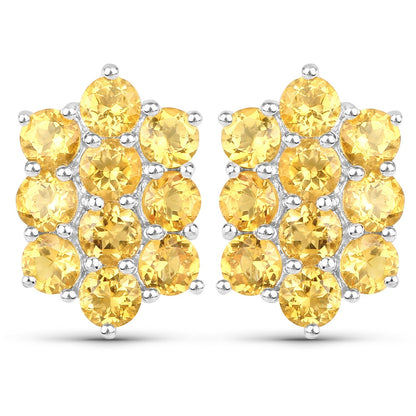 6.60 Carat Genuine Citrine .925 Sterling Silver 3 Piece Jewelry Set (Ring, Earrings, and Pendant w/ Chain) Bids.com