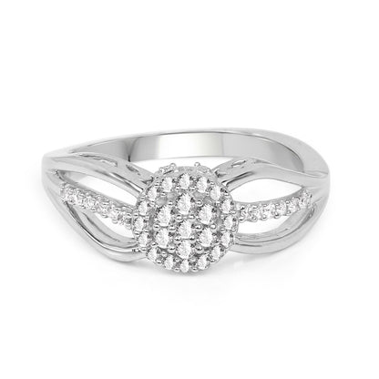 0.25 Carat Genuine White Diamond 14K White Gold Ring (E-F Color, SI Clarity) Bids.com