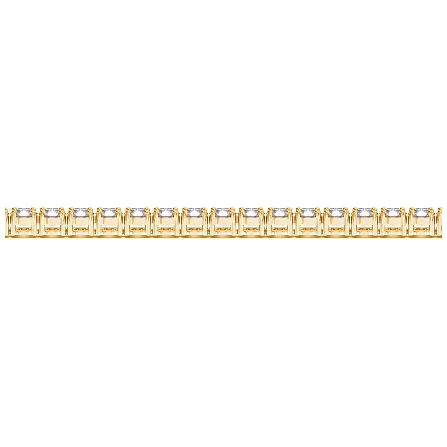 Lab Grown Round Diamond Tennis Bracelet in 14k Yellow Gold (8 cctw F/G  VS2/SI1) Bids.com
