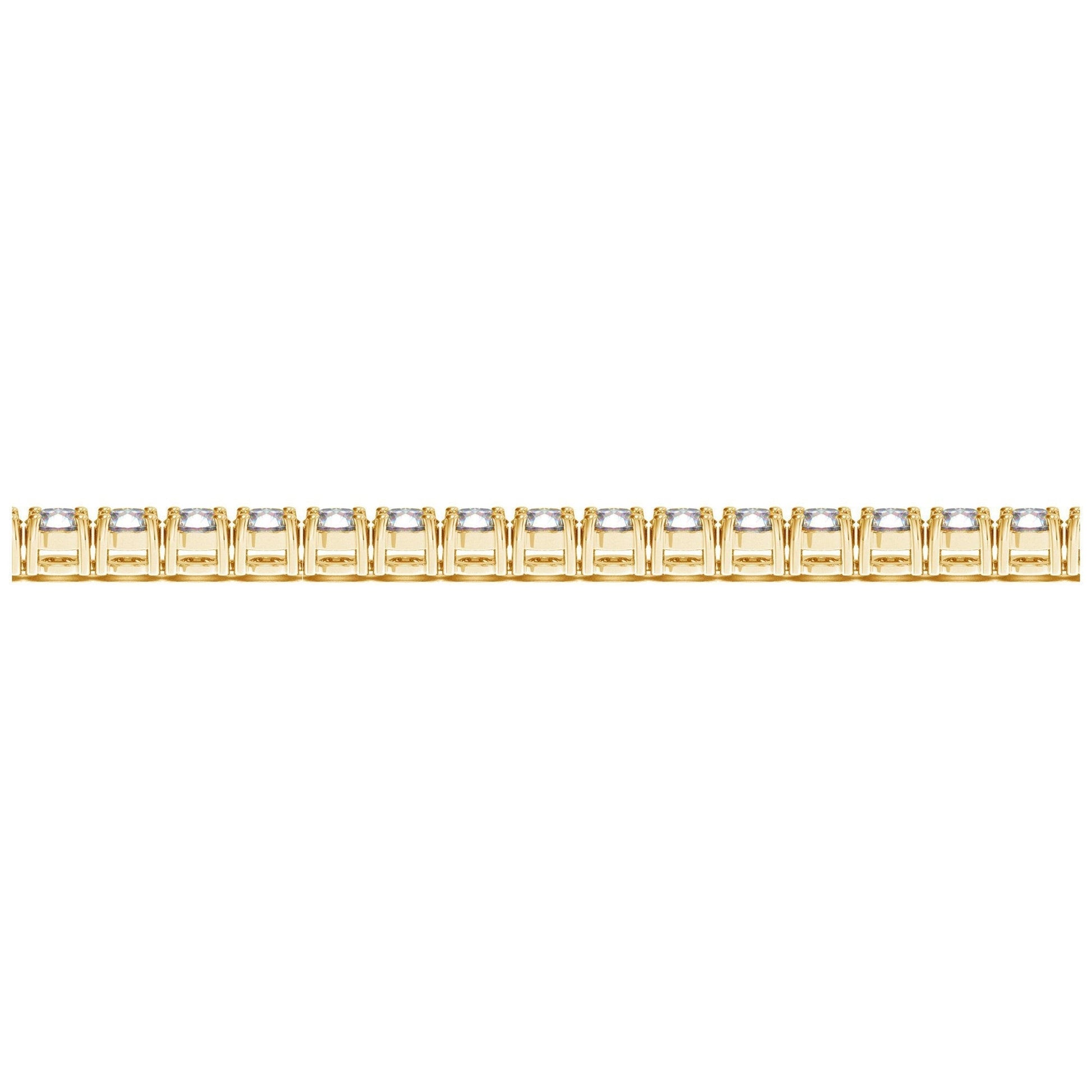 Lab Grown Round Diamond Tennis Bracelet in 14k Yellow Gold (8 cctw F/G  VS2/SI1) Bids.com