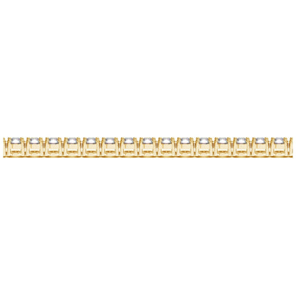 Lab Grown Round Diamond Tennis Bracelet in 14k Yellow Gold (8 cctw F/G  VS2/SI1) Bids.com