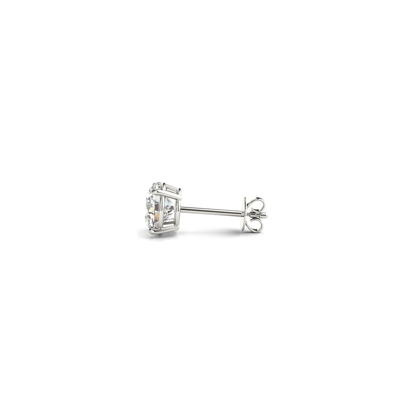 1 cttw Certified IGI Lab Grown Round Diamond Stud Earrings 14k White Gold (G/VS2) Bids.com