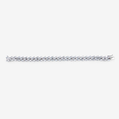 14.11 Carat Genuine Aquamarine .925 Sterling Silver Bracelet Bids.com
