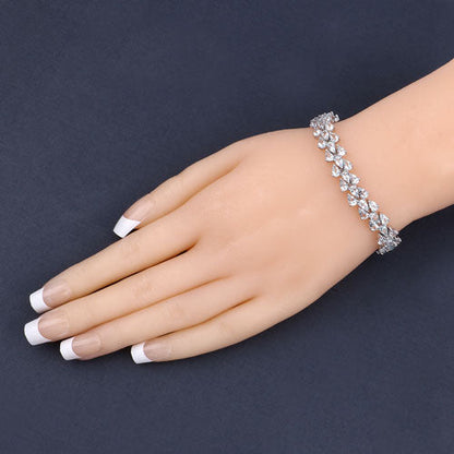 14.11 Carat Genuine Aquamarine .925 Sterling Silver Bracelet Bids.com